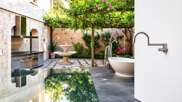 Top idées pour aménager un espace extérieur avec un robinet mural